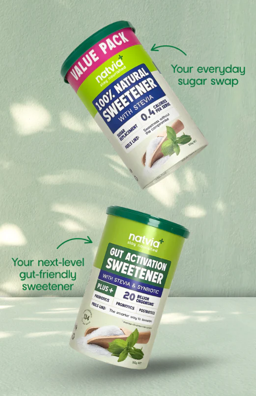 Natvia Gut Activation Sweetener Stevia Canister 300g - Image 3